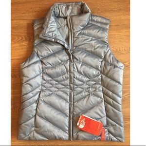 North Face Silver Aconcagua Vest: BRAND NEW